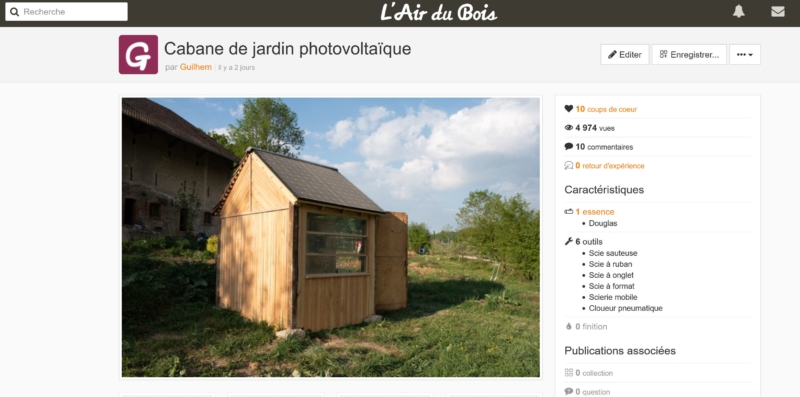 Cabane sur lairdubois.fr