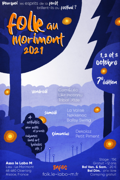 Affiche Folk au Morimont 2021